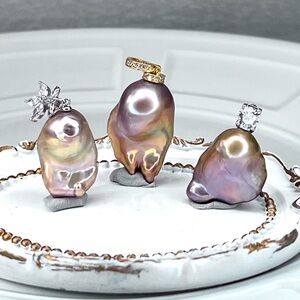 Large Selections on Sterling Silver Flameball Pearls